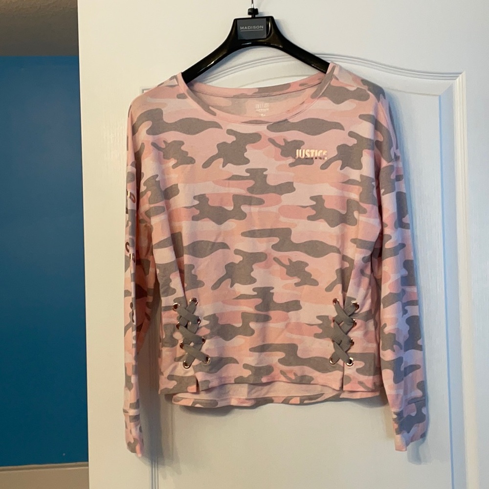 Justice sweatshirt. Size 18 plus